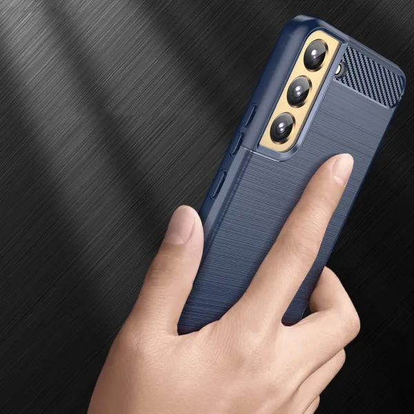 MG Carbon silikónový kryt na Samsung Galaxy S23 Plus, modrý