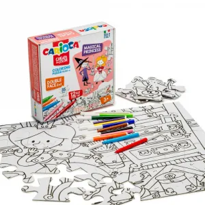 Vyfarbovacie puzzle 35 ks Carioca MAGICAL PRINCESS-CARIOCA