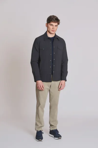 Bunda Aspesi Camicia Doppia Blu Navy