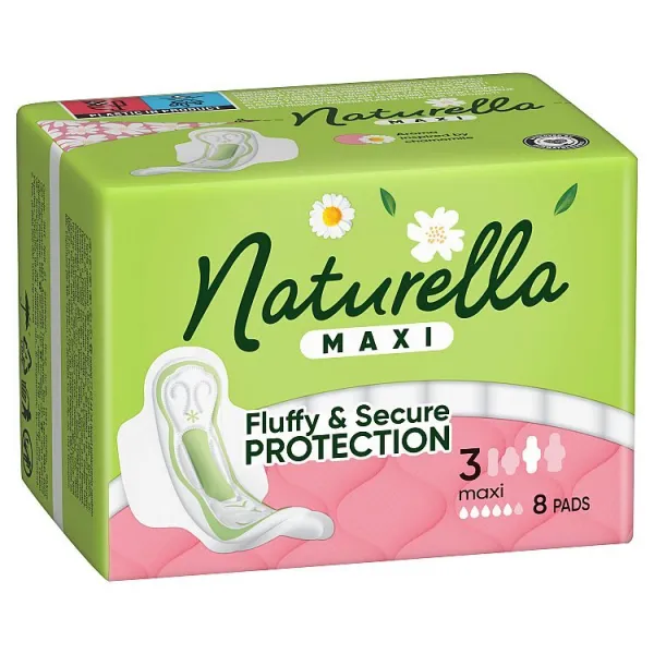 Naturella Maxi Maxi veľkosť 3 Vložky S Krídelkami, 8