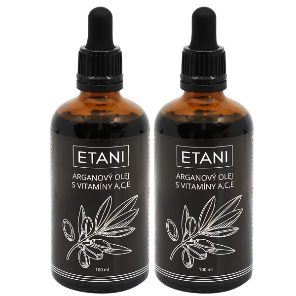 ETANI Arganový olej s vitamínmi A,C,E, 100 ml Obsah: 2x100ml