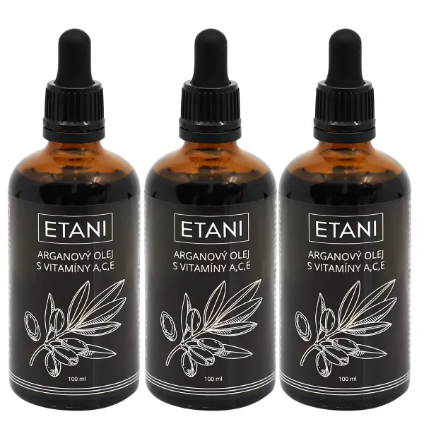 ETANI Arganový olej s vitamínmi A,C,E, 100 ml Obsah: 2x100ml