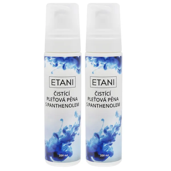 ETANI Čistiaca pleťová pena s panthenolom, 200ml Počet kusov: 2 kusy
