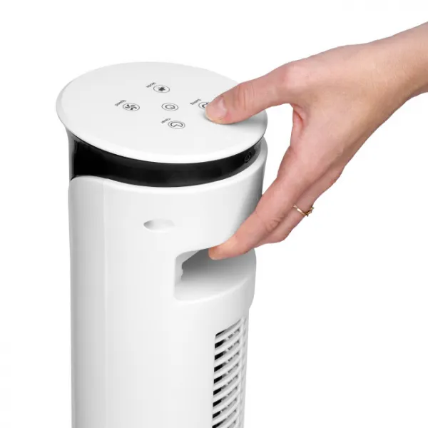 Stĺpový ventilátor TOPLO biely