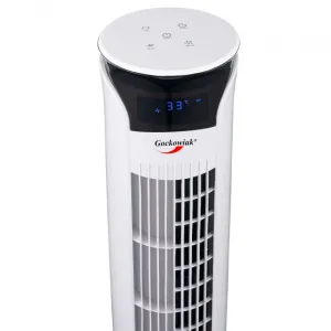 Stĺpový ventilátor TOPLO biely