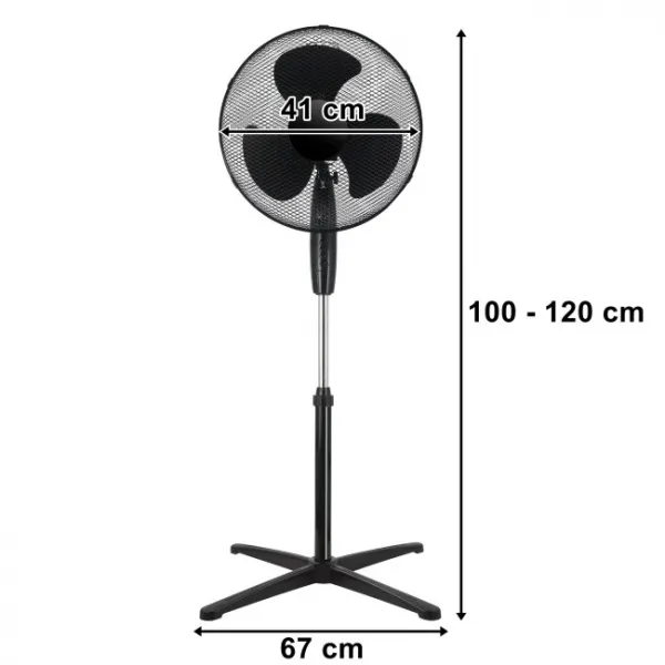 Stojanový ventilátor KOUD čierny