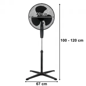 Stojanový ventilátor KOUD čierny