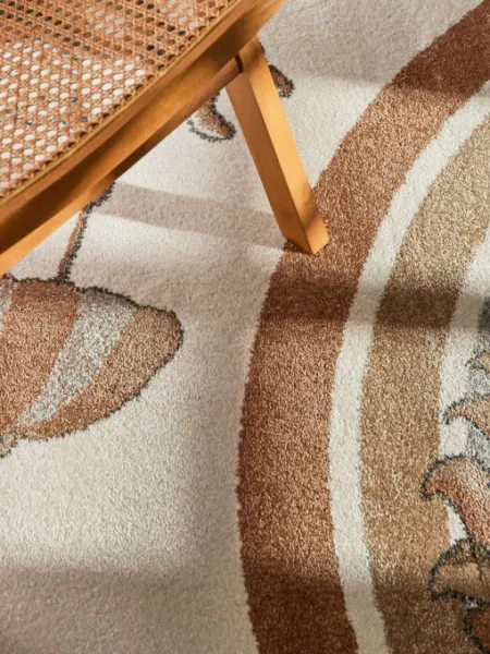 Koberec Villeroy & Boch BOHO KIDS Roar like a Lion Rainbow Party krémový