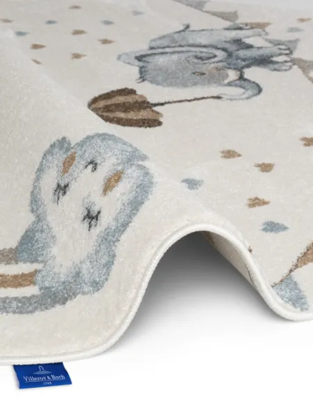 Koberec Villeroy & Boch BOHO KIDS Walk like an Elephant Rainbow krémový kruh