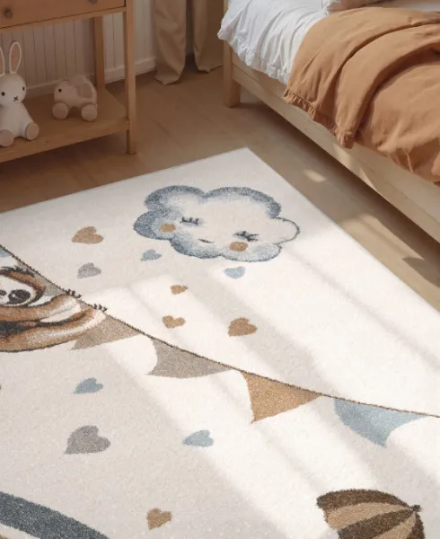 Koberec Villeroy & Boch BOHO KIDS Walk like an Elephant Rainy Party krémový