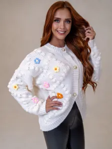 ASPERISSIA Dámsky sveter FIORELLA Farba: Biela, Konfekčná veľkosť: ONESIZE