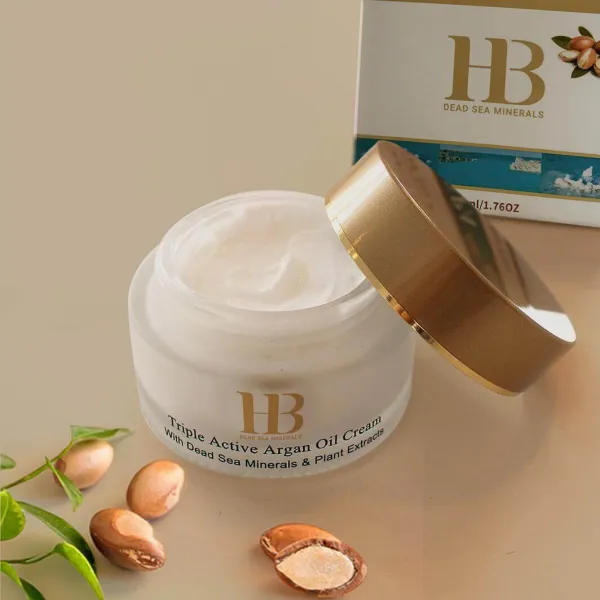 HB Dead Sea Minerals H&B Dead Sea Minerals – Krém s trojitým aktívnym arganovým olejom 50 ml