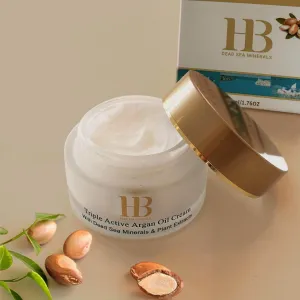 HB Dead Sea Minerals H&B Dead Sea Minerals – Krém s trojitým aktívnym arganovým olejom 50 ml
