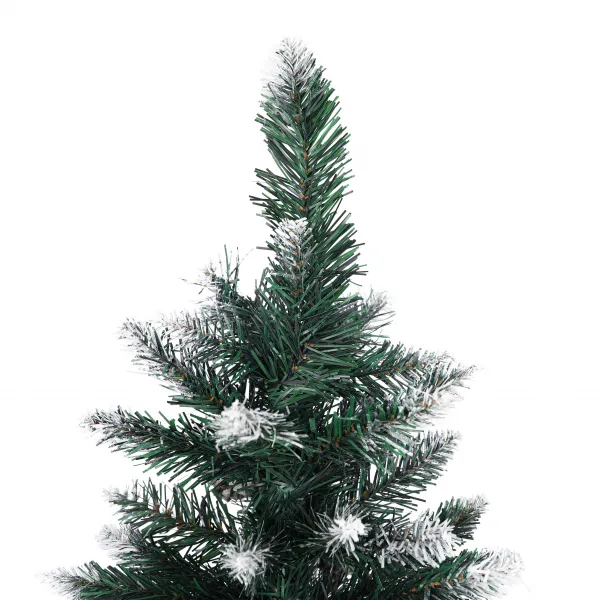Vianočný stromček so šiškami, posnežený, 210cm, CHRISTMAS TYP 2
