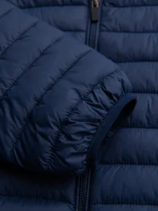 Prešívaná bunda pre pánov modrá