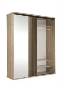 Vivaldi Šatníková skriňa Moderno so zrkadlom 179 cm dub Artisan