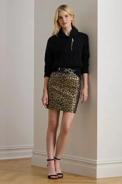 Sukňa zo zmesi bavlny Lauren Ralph Lauren