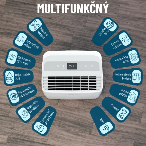Noaton DF 4115 HEPA WiFi, odvlhčovač vzduchu s čističom