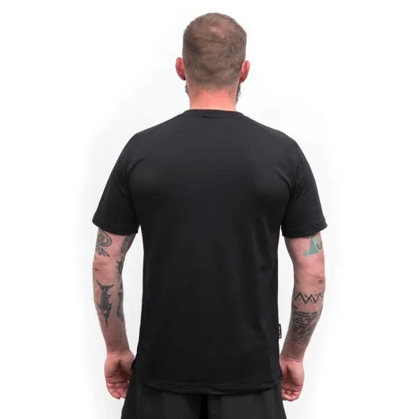 Sensor MERINO BLEND ELEMENTS Pánske funkčné tričko, čierna, veľkosť