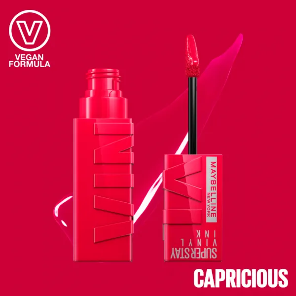 MAYBELLINE NEW YORK SuperStay Vinyl Ink dlhotrvajúci tekutý rúž 45 CAPRICIOUS 4.2 ml