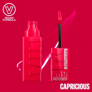 MAYBELLINE NEW YORK SuperStay Vinyl Ink dlhotrvajúci tekutý rúž 45 CAPRICIOUS 4.2 ml