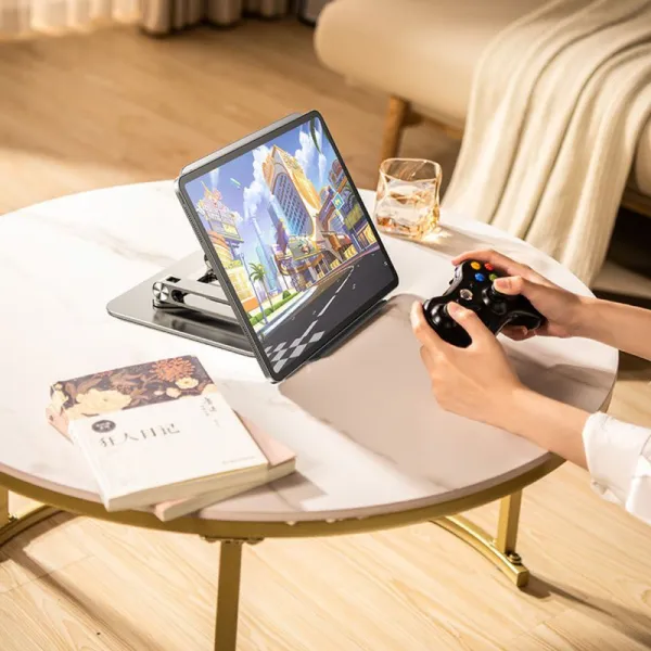 MG Laptop Stand V2 stojan na notebook + stojan na mobil, strieborný (WRS-CPY84SS)