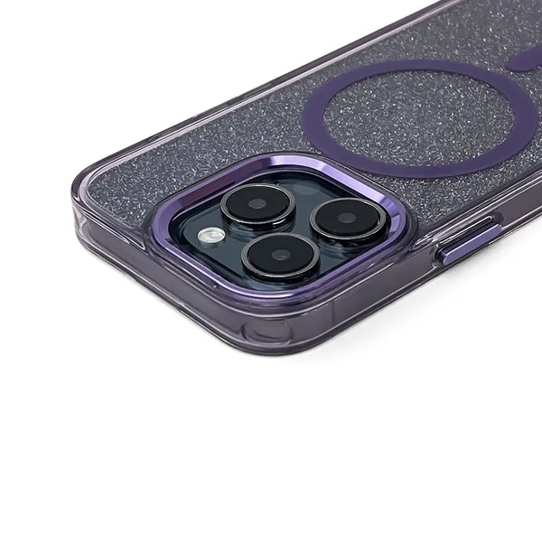 MG Glitter MagSafe kryt na iPhone 16 Pro Max, fialový