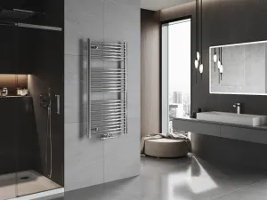MEXEN - Ares vykurovací rebrík/radiátor 1200 x 600 mm, 490 W, chróm W102-1200-600-00-01