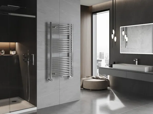 MEXEN - Ares vykurovací rebrík/radiátor 1200 x 600 mm, 490 W, chróm W102-1200-600-00-01