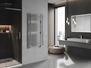 MEXEN - Ares vykurovací rebrík/radiátor 1200 x 600 mm, 490 W, chróm W102-1200-600-00-01