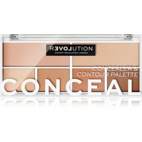 Revolution Relove Conceal Me paleta korektorov odtieň Light 2.8 g