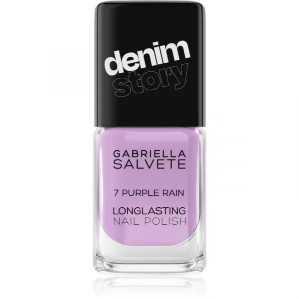 Gabriella Salvete Longlasting Enamel Denim Story dlhotrvajúci lak na nechty odtieň 07 Purple Rain 11 ml