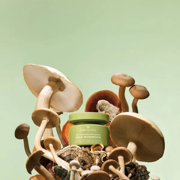 Origins Dr. Andrew Weil for Origins™ Mega-Mushroom Dark Spot Moisturizer zjednocujúci hydratačný krém proti nedokonalostiam pleti 50 ml