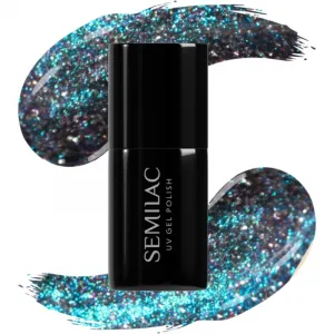 Semilac UV Hybrid Galaxy Flash gélový lak na nechty s použitím UV/LED lampy odtieň 828 Grey Holo 7 ml