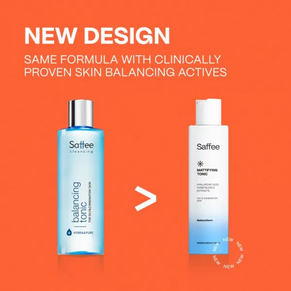Saffee BalanceDerm Mattifying Tonic čistiace a matujúce tonikum pre mastnú a zmiešanú pleť 200 ml