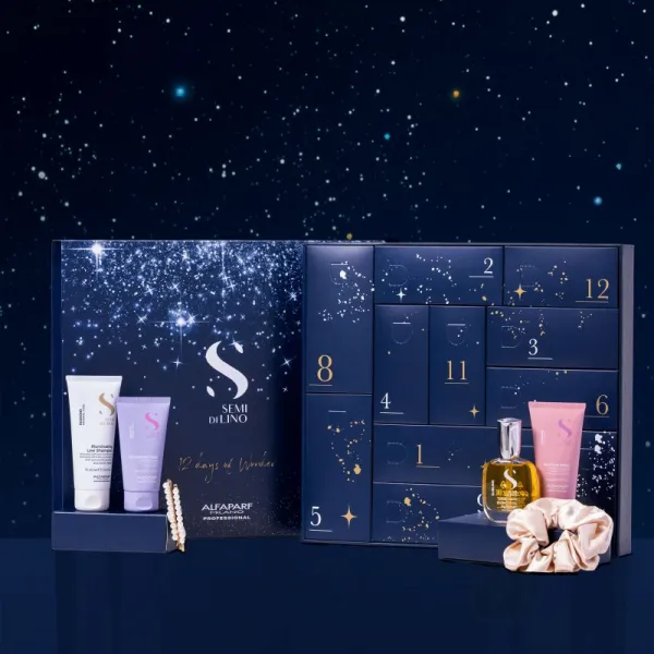 Alfaparf Milano Semi di Lino Advent Calendar adventný kalendár pre krásne vlasy a pokožku