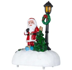 PM Euro-Trading LED Vánoční figurka Santa, stromek