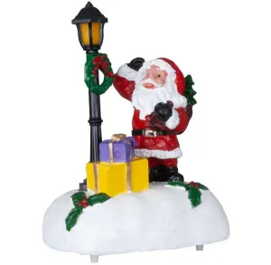PM Euro-Trading LED Vánoční figurka Santa, dárky
