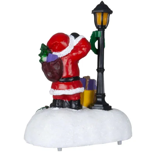 PM Euro-Trading LED Vánoční figurka Santa, dárky