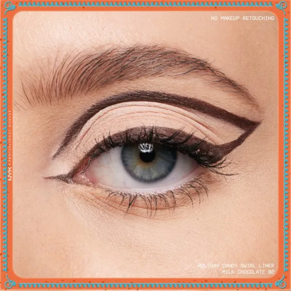 NYX Professional Makeup Gingerbaddie Land Candy Swirl ceruzka na oči odtieň 02 Milk Chocolate 1 ks