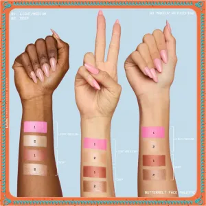 NYX Professional Makeup Gingerbaddie Land Buttermelt paletka rozjasňovačov a líceniek odtieň Deep 1 ks