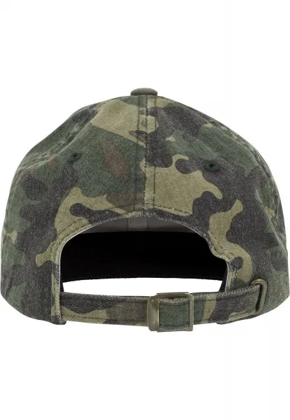 Low Profile Camouflage Camo Washed Cap