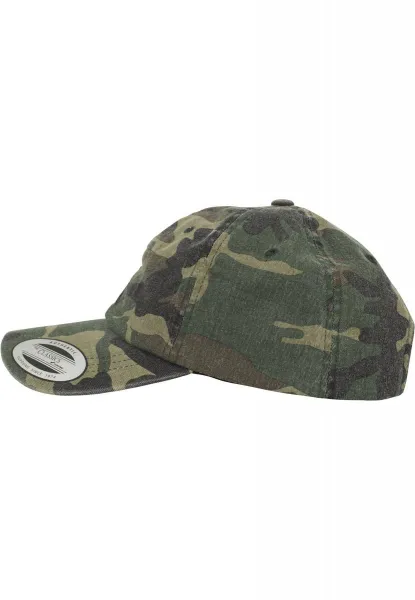 Low Profile Camouflage Camo Washed Cap