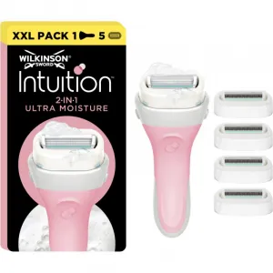 Wilkinson Sword Intuition 2in1 Ultra Moisture Razor holiaci strojček + náhradné hlavice 5 ks