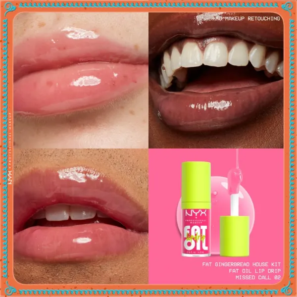 NYX Professional Makeup Gingerbaddie Land Fat Oil sada na pery