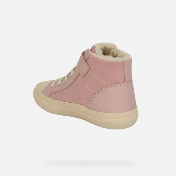 Pink Girls' Geox Gisli Sneakers - Girls
