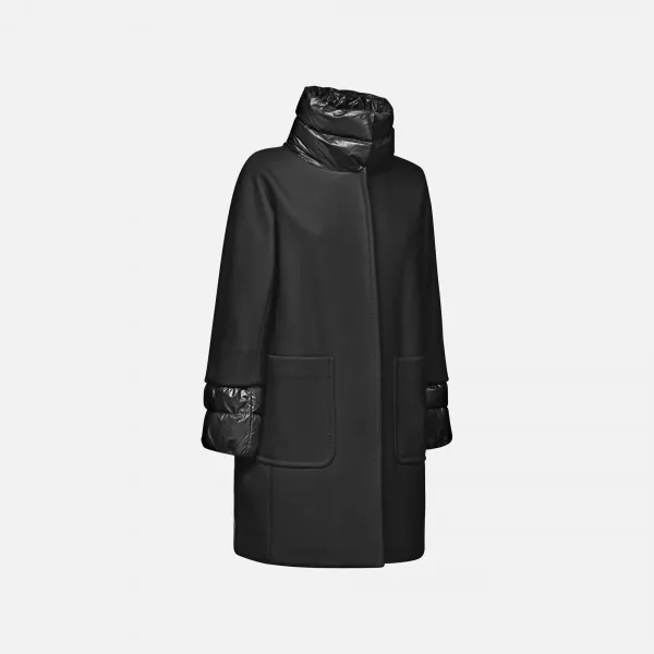 Black Women's Coat Geox Diamanta - Women's