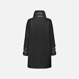 Black Women's Coat Geox Diamanta - Women's