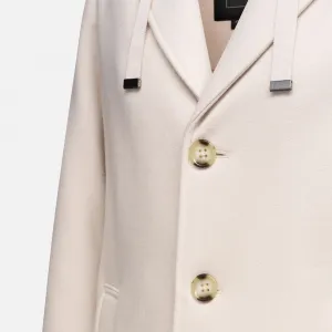 Cream Women's Coat Geox Doralea - Women's