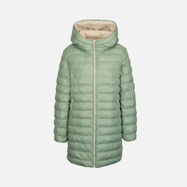 Green Women's Quilted Jacket Geox Spherica - Women's